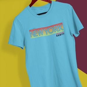 Color - Tropical Blue- Mens Short Sleeve T-shirt -